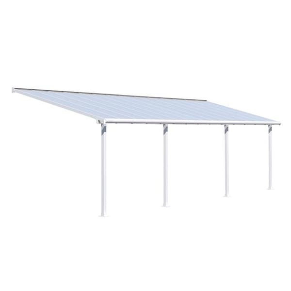 Palram Palram - Canopia HG8828W 10 x 28 in. Olympia Patio Cover - White HG8828W - main